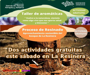 El Punto de Información de la Resinera acoge dos actividades gratuitas este sábado