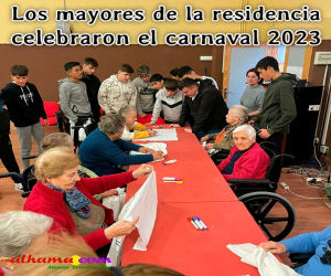 Los mayores de la residencia celebraron el carnaval 2023