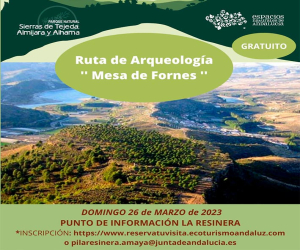 El Punto de Información de la Resinera organiza la Ruta Arqueológica Mesa de Fornes