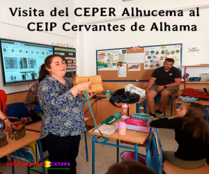 Visita del CEPER Alhucema al CEIP Cervantes de Alhama
