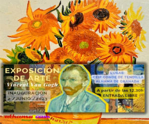 Este viernes 2 de junio el CEIP Tendilla inauguración de la Exposición de Arte “Vincent Van Gogh”