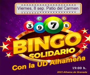 Este viernes es el Bingo de la UD Alhameña