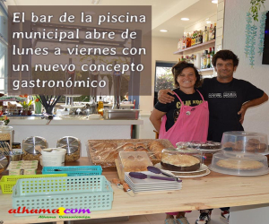 El bar de la piscina municipal abre de lunes a viernes con un nuevo concepto gastronómico