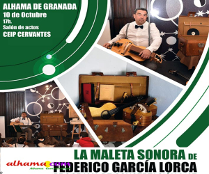 'La maleta sonora', de García Lorca, llega a Alhama de la mano de Manuel Mateo