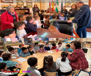 Los escolares de 5 años del CEIP Cervantes están de ‘elecciones’