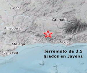 Terremoto de 3,5 grados en Jayena, sin consecuencias