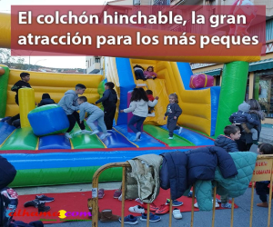 El colchón hinchable, la gran atracción para los más peques