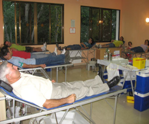 En la última extracción de sangre se llegó a las 182 donaciones