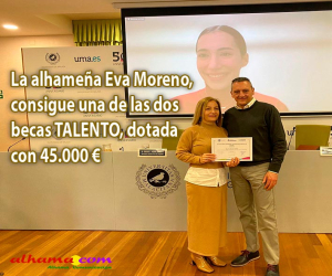 La alhameña Eva Moreno, consigue una de las dos becas TALENTO