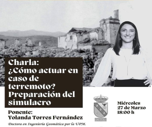Charla-taller sobre actuación en caso de terremoto en Arenas del Rey