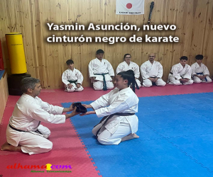 Yasmin Asunción, nuevo cinturón negro de karate