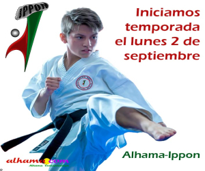Alhama-Ippon comienza la nueva temporada el lunes 2 de septiembre