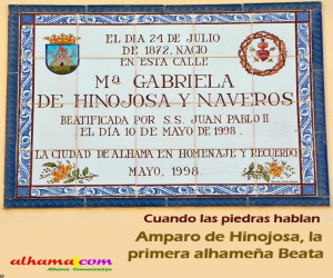 Amparo de Hinojosa, la primera alhameña Beata