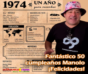 Fantásticos 50 ¡Feliz cumpleaños Manolo!