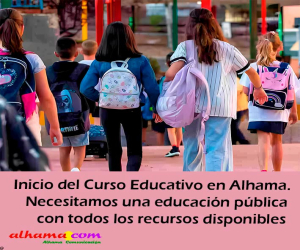 Inicio de Curso Educativo, en Alhama
