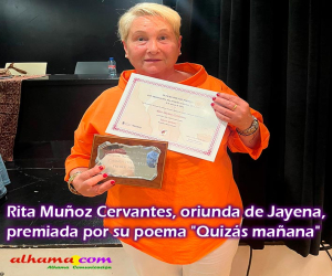 Rita Muñoz Cervantes premiada por su poema "Quizás mañana"