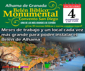 Meses de trabajo y un local cada vez más grande para poder instalar el Belén de Alhama