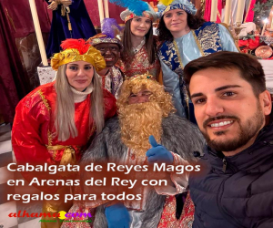 Cabalgata de Reyes Magos en Arenas del Rey con regalos para todos