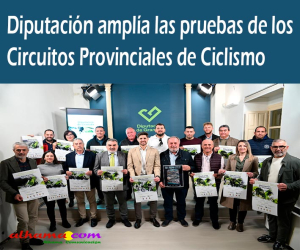 Diputación amplía las pruebas de los Circuitos Provinciales de Ciclismo