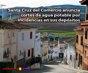 Santa Cruz del Comercio anuncia cortes de agua potable por incidencias en sus depósitos