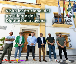 Visita institucional del presidente de Diputación a Jayena