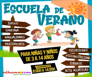 Abierta la inscripción para la Escuela de Verano 2025 en Alhama de Granada