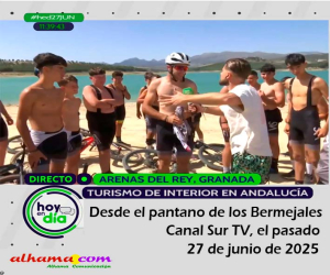 El recreo en la playa de interior del pantano de Los Bermejales