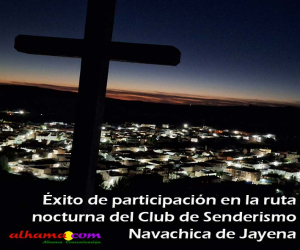 Éxito de participación en la ruta nocturna del Club de Senderismo Navachica de Jayena