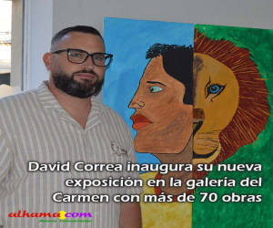 David Correa inaugura su nueva exposición en la galería del Carmen con más de 70 obras