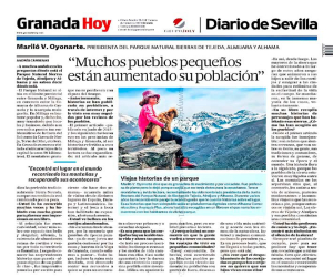 Nuestra compañera Mariló entrevistada para el grupo de prensa Joly