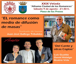 XXIX Velada “Alhama, ciudad de los romances”