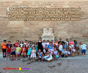 Marcos Maldonado Romero se proclamó ganador del XVI Festival Infantil de Alhama