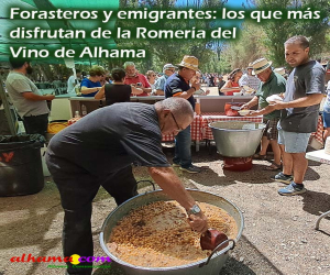 Forasteros y emigrantes: los que más disfrutan de la Romería del Vino de Alhama