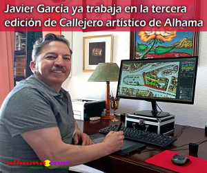 Javier García ya trabaja en la tercera edición del Callejero artístico de Alhama