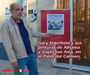 Gary Elderfield y sus pinturas de Alhama y viajes por Asia