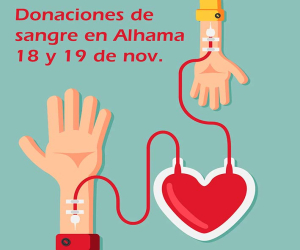 Donaciones de sangre en Alhama, 18 y 19 de noviembre
