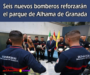 Seis nuevos bomberos reforzarán el parque de Alhama de Granada
