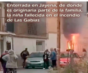 Enterrada en Jayena, de donde es originaria parte de la familia, la niña fallecida en el incendio de Las Gabias