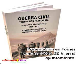 Libro sobre: "Guerra Civil y represión Franquista en Fornes, Játar y Arenas del Rey 1936-1952"