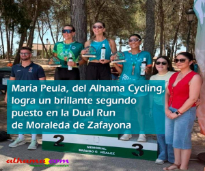 María Peula, del Alhama Cycling, logra un brillante segundo puesto en la Dual Run de Moraleda de Zafayona
