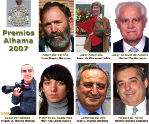 Acto de entrega de los Premios Alhama, miércoles, 20,30 h.