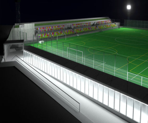 Verde y sin caucho, artificial pero natural; así será el nuevo campo de fútbol