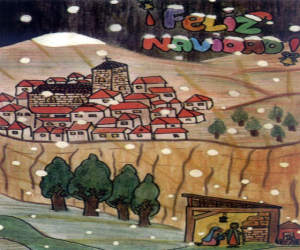 El IES de Alhama felicita con una postal realizada por un alumno