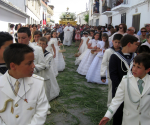 Menos participantes y sólo tres altares en el Corpus de Alhama, 2009