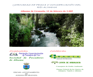 I JORNADAS DE PESCA Y CONSERVACIÓN DEL RÍO ALHAMA
