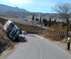 Accidente junto al cementerio