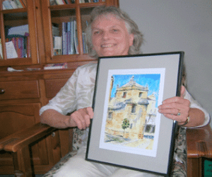 Alhama pintada por una extranjera