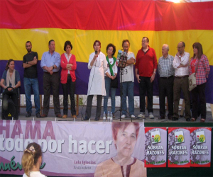 Actos de campaña del IU de Alhama de Granada, elecciones del 22-mayo-2011