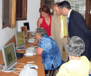 Inauguración del centro Guadalinfo de Alhama