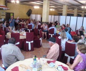 Ruta circular por el comedor del restaurante el Ventorro